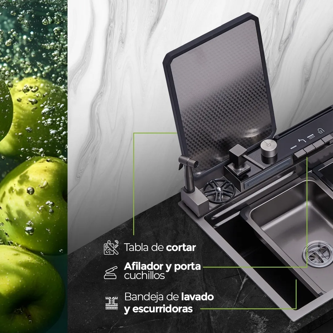 Fregador de Acero Inoxidable Satinado 304 CAPRI 76 Drija - Imagen 4